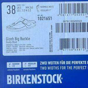Birkenstock Gizeh Big Buckle Dusty Blue Patent
